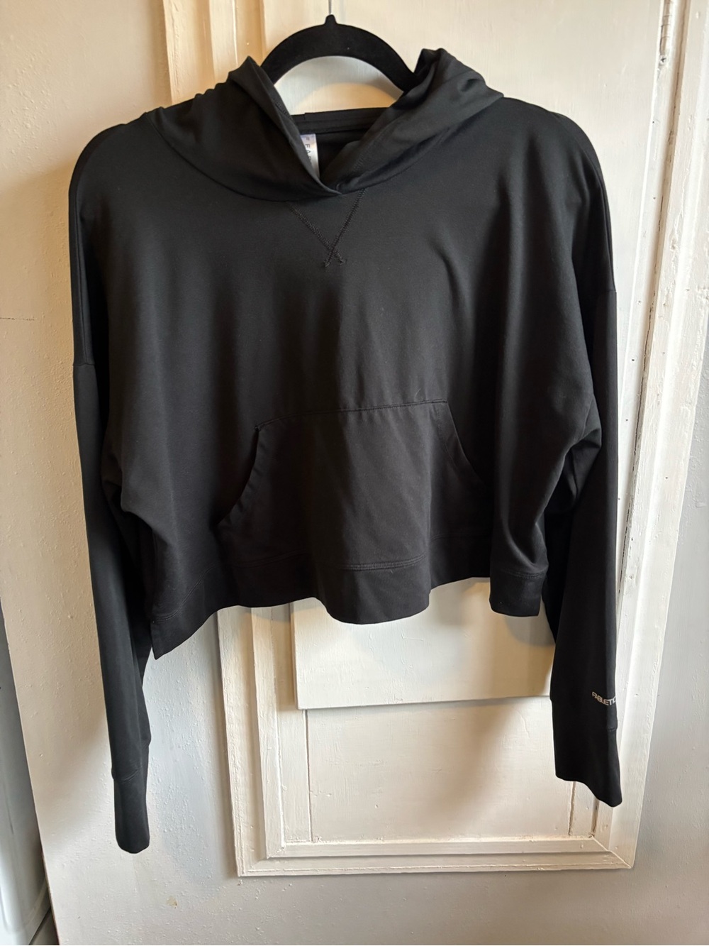 Fabletics Black Cropped Hoodie